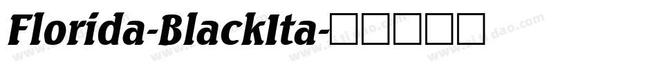 Florida-BlackIta字体转换