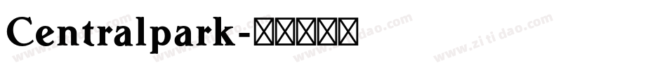 Centralpark字体转换