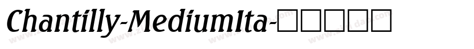 Chantilly-MediumIta字体转换