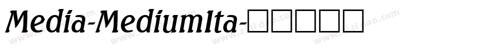 Media-MediumIta字体转换