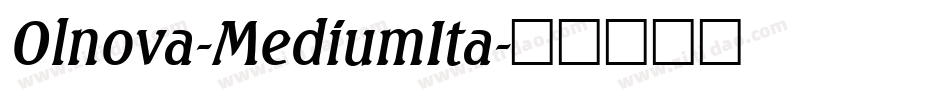 Olnova-MediumIta字体转换
