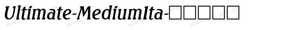 Ultimate-MediumIta字体转换