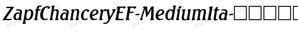 ZapfChanceryEF-MediumIta字体转换