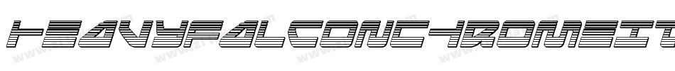 HeavyFalconChromeItalic-R4o6字体转换