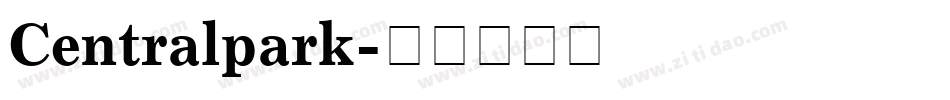 Centralpark字体转换