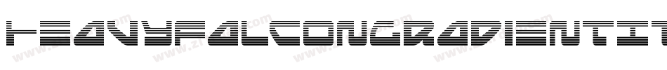 HeavyFalconGradientItalic-qzp5字体转换