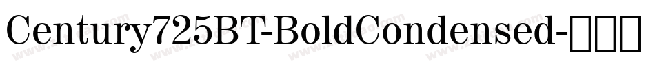 Century725BT-BoldCondensed字体转换