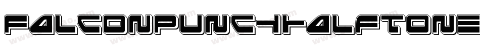 FalconPunchHalftone-lyme字体转换
