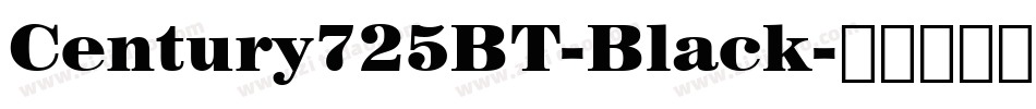 Century725BT-Black字体转换