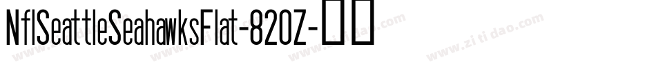 NflSeattleSeahawksFlat-82OZ字体转换