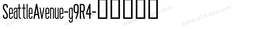 SeattleAvenue-g9R4字体转换