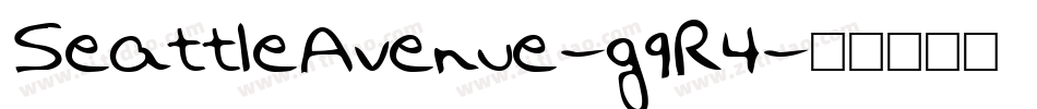SeattleAvenue-g9R4字体转换