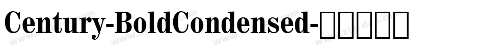 Century-BoldCondensed字体转换