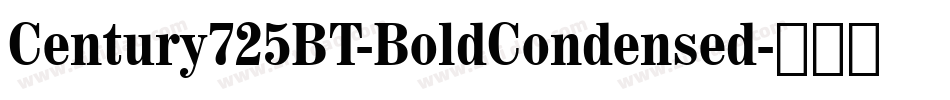 Century725BT-BoldCondensed字体转换