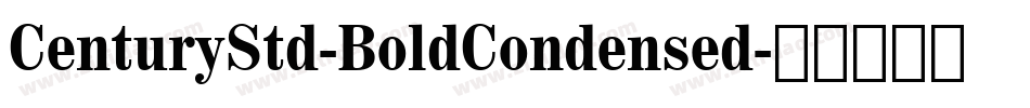 CenturyStd-BoldCondensed字体转换