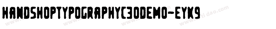 HandShopTypographyC30Demo-EyK9字体转换