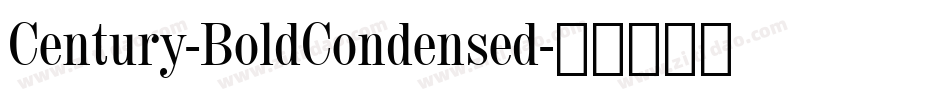 Century-BoldCondensed字体转换
