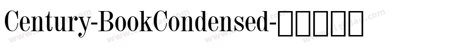 Century-BookCondensed字体转换