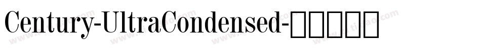 Century-UltraCondensed字体转换
