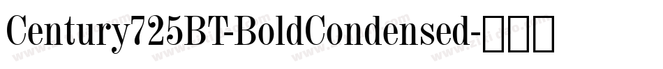 Century725BT-BoldCondensed字体转换
