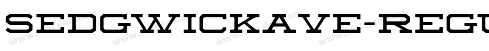 SedgwickAve-Regular字体转换