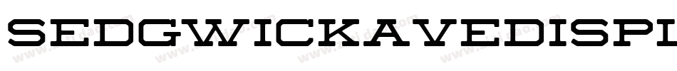 SedgwickAveDisplay-Regular字体转换