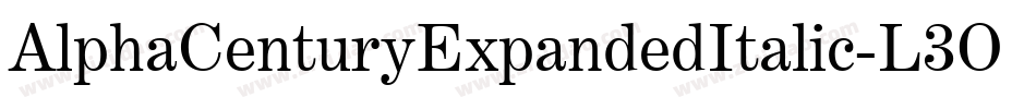 AlphaCenturyExpandedItalic-L3OKn字体转换