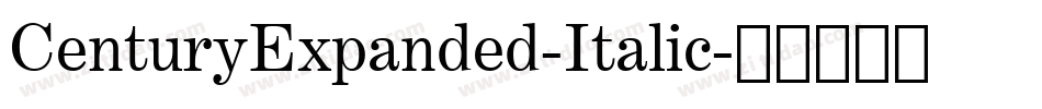 CenturyExpanded-Italic字体转换