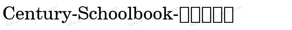Century-Schoolbook字体转换