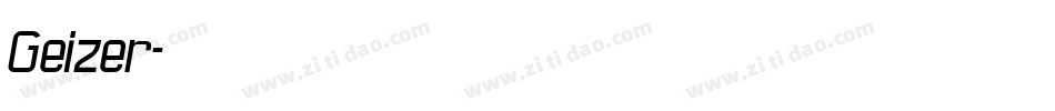 Geizer字体转换