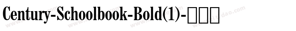 Century-Schoolbook-Bold(1)字体转换