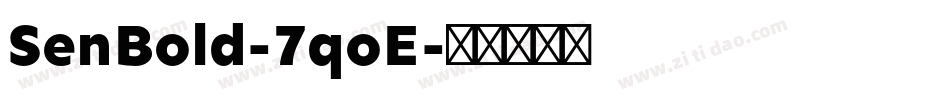SenBold-7qoE字体转换