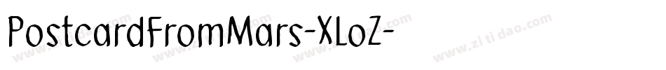 PostcardFromMars-XLoZ字体转换
