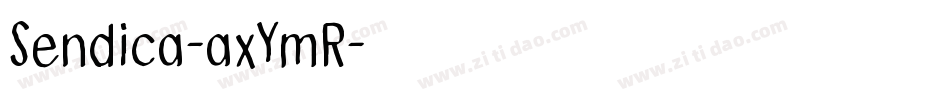 Sendica-axYmR字体转换