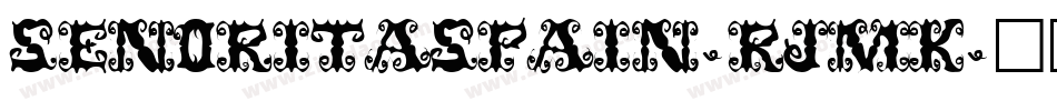 SenoritaSpain-rJMK字体转换