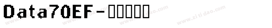Data70EF字体转换