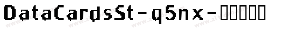 DataCardsSt-q5nx字体转换