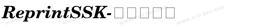 ReprintSSK字体转换