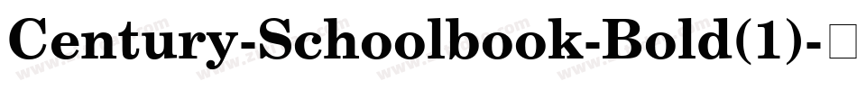 Century-Schoolbook-Bold(1)字体转换