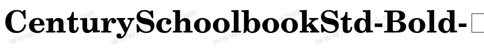 CenturySchoolbookStd-Bold字体转换
