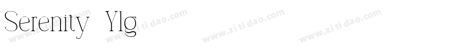Serenity-Ylg8字体转换