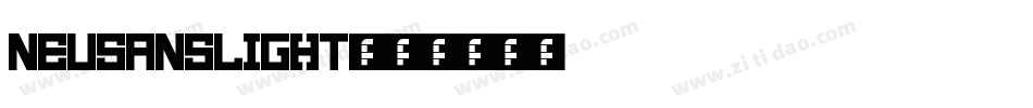 NeuSansLight字体转换