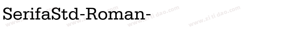 SerifaStd-Roman字体转换