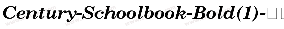 Century-Schoolbook-Bold(1)字体转换