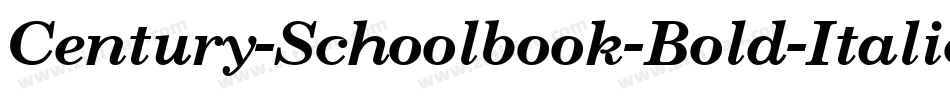 Century-Schoolbook-Bold-Italic字体转换