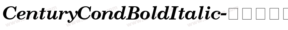CenturyCondBoldItalic字体转换