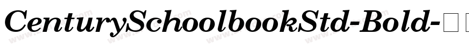 CenturySchoolbookStd-Bold字体转换