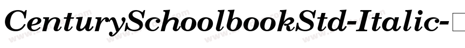 CenturySchoolbookStd-Italic字体转换