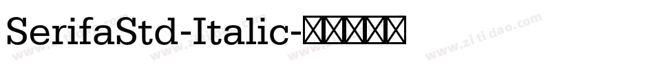 SerifaStd-Italic字体转换