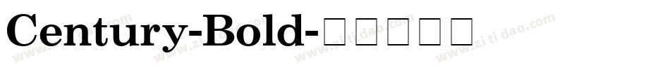 Century-Bold字体转换